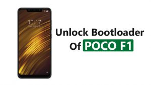 Unlock Bootloader Of POCO F1