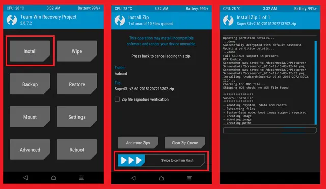 Sony Xperia XA3 TWRP Recovery