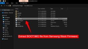 Extract BOOT IMG file from Samsung Stock Firmware