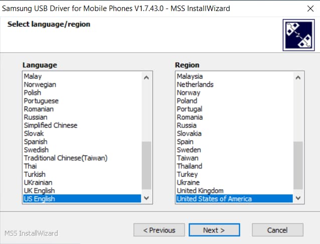 Install Samsung USB Drivers on Windows S2